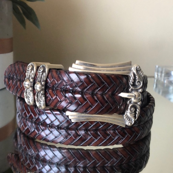 Brighton Accessories - BRIGHTON Brown Genuine Leather Belt